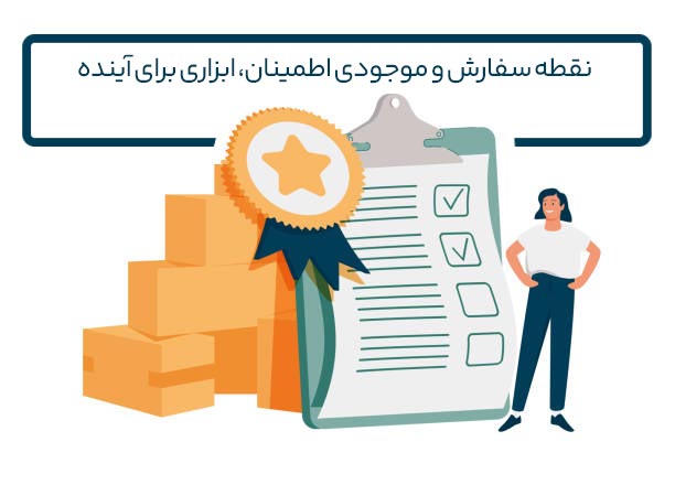 ارتباط نقطه سفارش و موجودی اطمینان