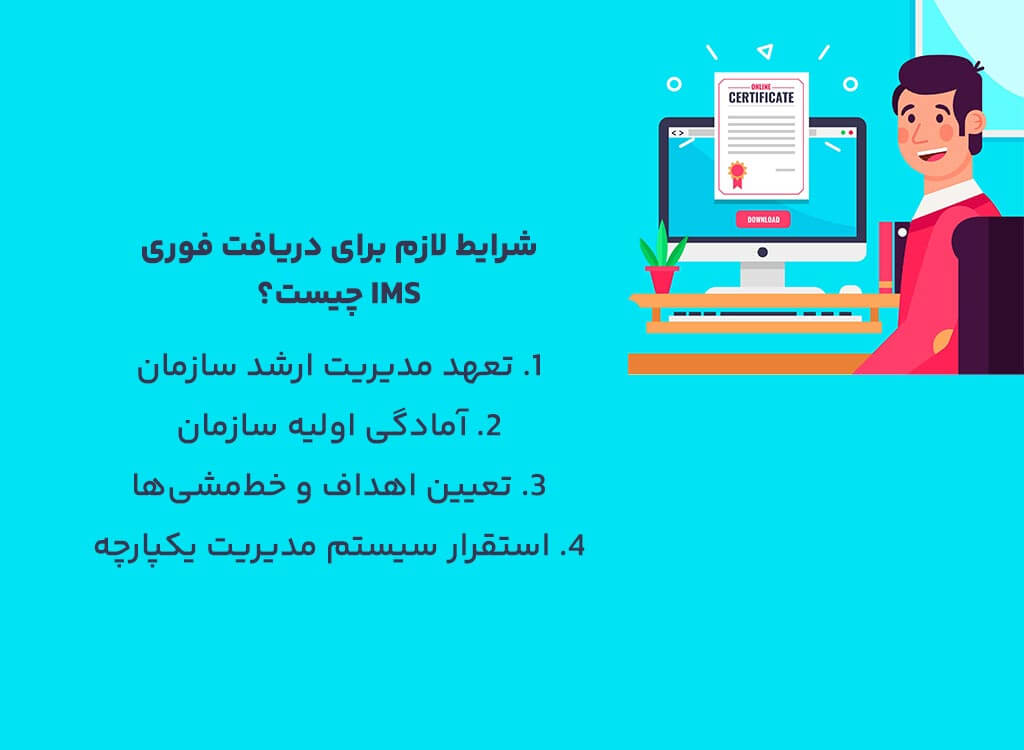 شرایط لازم برای دریافت فوری IMS
