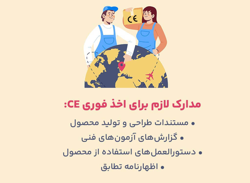 مدارک اخذ فوری CE