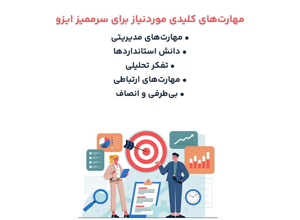 مهارت‌های کلیدی موردنیاز برای سرممیز ایزو