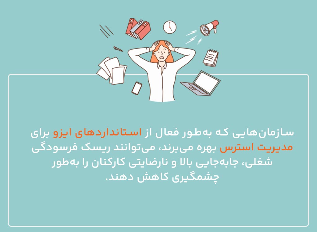 نقش استانداردهای ایزو در مدیریت استرس سازمانی