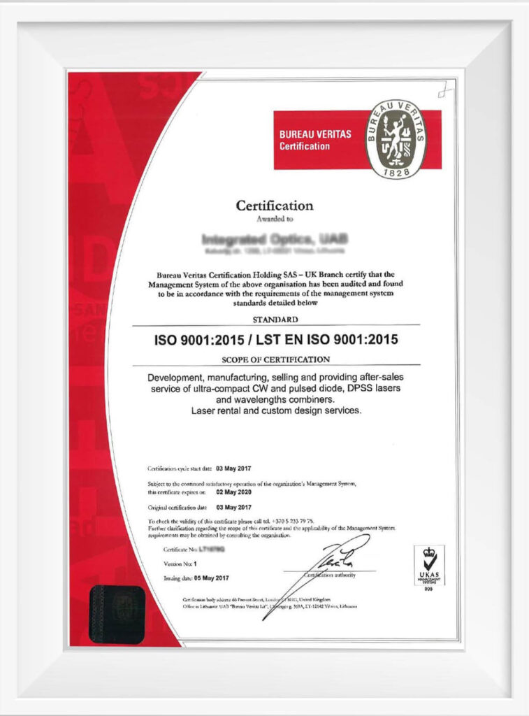گواهینامه ایزو BUREAU VERITAS