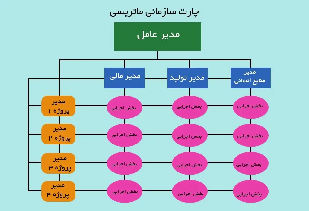 چارت سازمانی ماتریس (Matrix Org Chart)