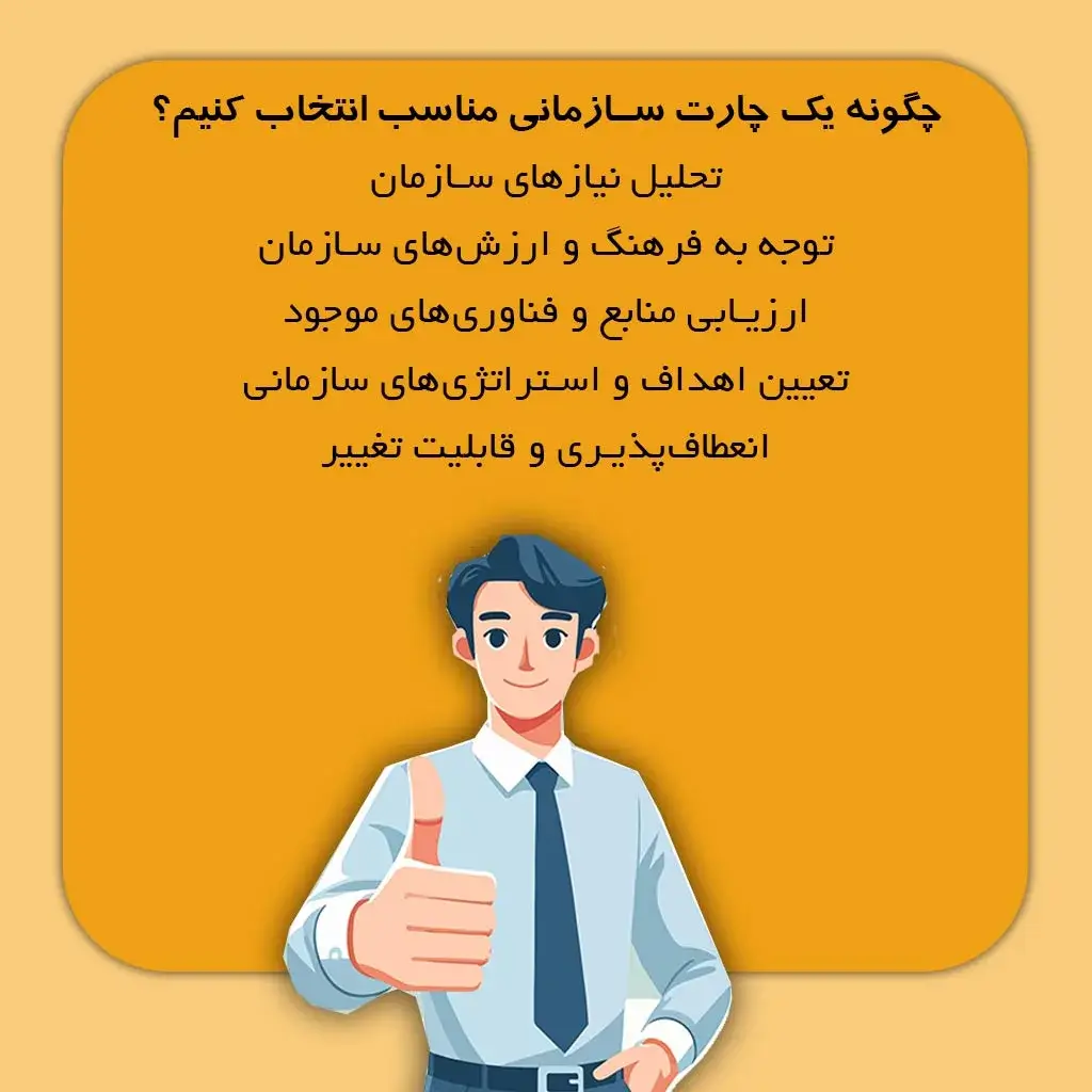 چگونه یک چارت سازمانی مناسب انتخاب کنیم؟