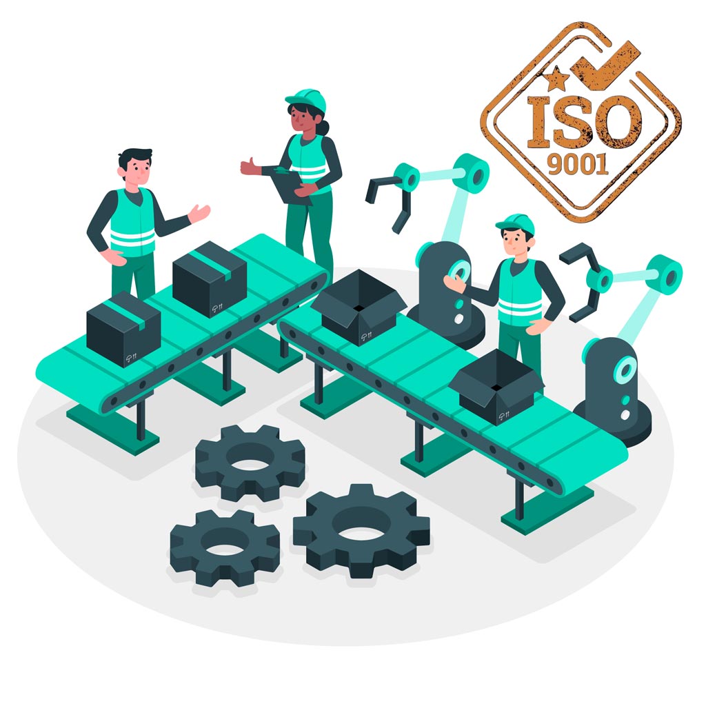 کاربرد ایزو 9001 در صنعت تولید