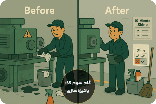 ۵S چیست؟ | آشنایی با اصول نظام ۵ اس و نحوه اجرای آن در محیط کار